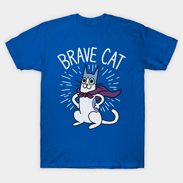 Brave Cat T-Shirt by spacecoyote